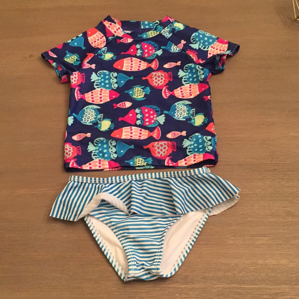 3T RASH GUARD TANKINI SWIM SET FROM GYMBOREE